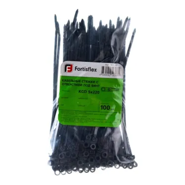 Хомут кабельный КСО 5х220 нейл. черн. (уп.100шт) Fortisflex 80534