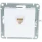 Розетка компьютерная 1-м AtlasDesign RJ45 кат.5E механизм бел. SE ATN000183