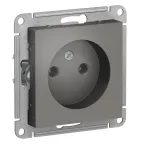Розетка 2-м СП AtlasDesign 16А IP20 с заземл. защ. шторки со сдвижн. крышкой в сборе бел. SE ATN000128