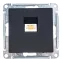 Розетка компьютерная 1-м AtlasDesign RJ45 кат.5E механизм карбон SE ATN001083