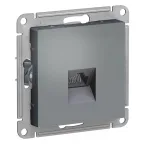 Розетка компьютерная 1-м Glossa RJ45 кат.5E механизм перламутр. SE GSL000681K