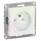 Розетка 2-м СП AtlasDesign 16А IP20 с заземл. в сборе карбон SE ATN001024