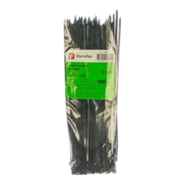 Хомут кабельный КСС 5х300 нейл. черн. (уп.100шт) Fortisflex 49417