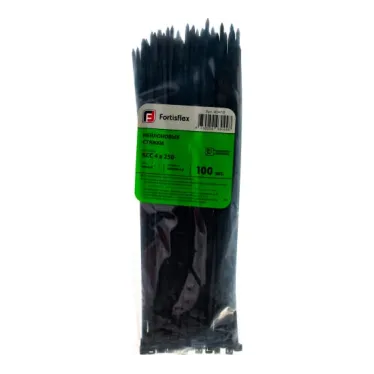 Хомут кабельный КСС 4х250 нейл. черн. (уп.100шт) Fortisflex 49412