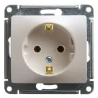                  Розетка 1-м СП Glossa 16А IP20 с заземл. механизм перламутр. SE GSL000643
               