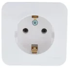 Розетка 2-м СП AtlasDesign 16А IP20 без заземл. в сборе карбон SE ATN001020