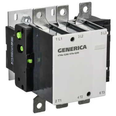 Контактор КТИе-5250 250А 230В/АС3 GENERICA KKTE50-250-230-10