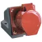 Розетка ОП 32А 380В 3P+PE+N ССИ-125 IP44 IEK PSR12-032-5
