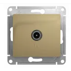 Розетка телевизионная TV Glossa коннектор механизм титан SE GSL000493