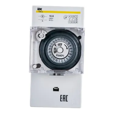 Таймер аналоговый ТЭМ-181 16А 230В на DIN-рейку KARAT IEK MTA20-16