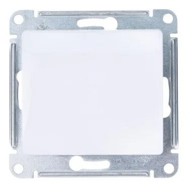 Кнопка нажимная 1-кл. СП Glossa 10А IP20 (сх. 1) 10AX механизм бел. SE GSL000115