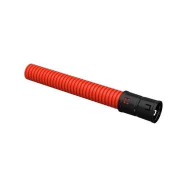 Труба гофрированная двустенная ПНД гибкая d40мм с муфтой красн. (уп.50м) IEK CTG12-040-K04-050-R