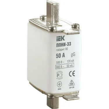 Вставка плавкая ППНИ-33 32А габарит 00 IEK DPP10-032