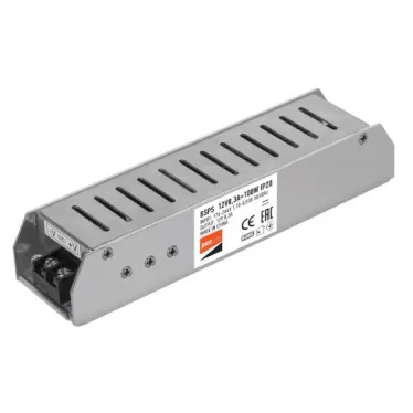 Блок питания для светодиодной ленты 100Вт 8.3А 12В IP20 BSPS метал. JazzWay 1002167A
