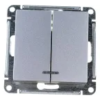                  Выключатель 2-кл. СП AtlasDesign 10А IP20 (сх. 5) 10AX механизм алюм. SE ATN000351
               