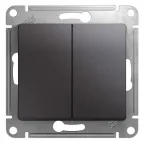                  Выключатель 2-кл. СП Glossa 10А IP20 (сх. 5) 10AX механизм графит SE GSL001351
               
