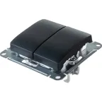                  Выключатель 2-кл. СП Glossa 10А IP20 (сх. 5) 10AX механизм антрацит SE GSL000751
               