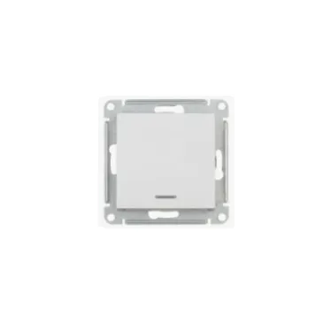 Переключатель проходной 1-кл. СП AtlasDesign 10А IP20 (сх. 6а) 10AX с подсветкой механизм бел. SE ATN000163