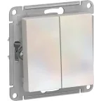 Выключатель 1-кл. СП AtlasDesign 10А IP20 (сх. 1) 10AX механизм алюм. SE ATN000311