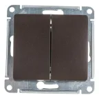                  Выключатель 2-кл. СП Glossa 10А IP20 (сх. 5) 10AX механизм шоколад. SE GSL000851
               