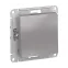 Выключатель 1-кл. СП AtlasDesign 10А IP20 (сх. 1) 10AX механизм алюм. SE ATN000311