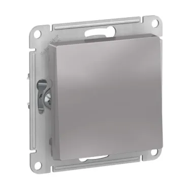 Выключатель 1-кл. СП AtlasDesign 10А IP20 (сх. 1) 10AX механизм алюм. SE ATN000311