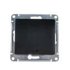                  Выключатель 1-кл. СП Glossa 10А IP20 (сх. 1а) 10AX с подсветкой механизм антрацит SE GSL000713
               