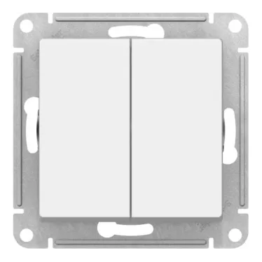 Выключатель 2-кл. СП AtlasDesign 10А IP20 (сх. 5) 10AX механизм бел. SE ATN000151