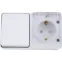 Блок ОП AtlasDesign PROFI IP54 (розетка 1-м 16А заземл. защ. шторки + 1-кл. выключатель 10А) бел. SE ATN540170