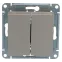 Выключатель 2-кл. СП AtlasDesign 10А IP20 (сх. 5) 10AX механизм шампань SE ATN000551