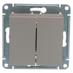                  Выключатель 2-кл. СП AtlasDesign 10А IP20 (сх. 5) 10AX механизм шампань SE ATN000551
               