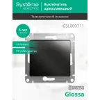                  Выключатель 1-кл. СП Glossa 10А IP20 (сх. 1) 10AX механизм антрацит SE GSL000711
               