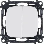                  Выключатель 2-кл. СП Valena Allure 10А IP20 250В с лицев. панелью безвинтов. зажимы механизм бел. Leg 752705
               