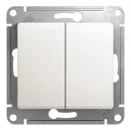 Выключатель 2-кл. СП AtlasDesign 10А IP20 (сх. 5а) 10AX с подсветкой механизм карбон SE ATN001053