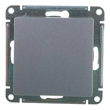 Переключатель проходной 1-кл. СП AtlasDesign 10А IP20 (сх. 6) 10AX механизм алюм. SE ATN000361