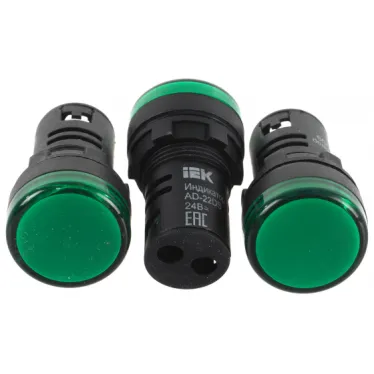 Лампа светосигнальная AD22DS d22мм 230В AC зел. KARAT IEK BLS10-ADDS-230-K06