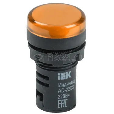 Лампа светосигнальная AD22DS d22мм 230В AC желт. KARAT IEK BLS10-ADDS-230-K05