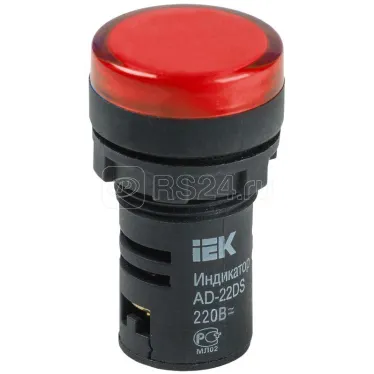 Лампа светосигнальная AD22DS d22мм 230В красн. KARAT IEK BLS10-ADDS-230-K04
