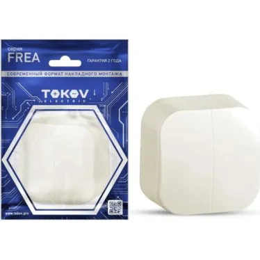Выключатель 2-кл. ОП Frea 10А IP20 250В АБС-пластик беж. TOKOV ELECTRIC TKE-FR-V2-C02