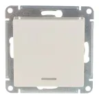 Выключатель 2-кл. СП Glossa 10А IP20 (сх. 5) 10AX механизм бел. SE GSL000151