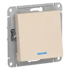 Переключатель 1-кл. СП Valena Allure 10А IP20 250В 10AX с лицев. панелью безвинтов. зажимы механизм бел. Leg 752706