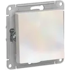 Выключатель 1-кл. СП AtlasDesign 10А IP20 (сх. 1) 10AX механизм алюм. SE ATN000311