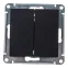 Выключатель 2-кл. СП AtlasDesign 10А IP20 (сх. 5) 10AX механизм карбон SE ATN001051