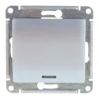 Выключатель 2-кл. СП Glossa 10А IP20 (сх. 5) 10AX механизм бел. SE GSL000151