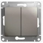 Выключатель 2-кл. СП Glossa 10А IP20 (сх. 5) 10AX механизм бел. SE GSL000151