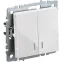 Выключатель 2-кл. СП BRITE ВС10-2-1-БрБ 10А с индик. механизм бел. IEK BR-V20-1-10-K01