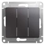                  Выключатель 3-кл. СП Glossa 10А IP20 (сх. 3) 10AX механизм графит SE GSL001331
               
