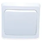 Выключатель 2-кл. СП Glossa 10А IP20 (сх. 5) 10AX механизм бел. SE GSL000151