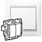                  Выключатель 2-кл. СП Valena 10А IP31 механизм бел. (DIY-упак.) IEK 694265
               