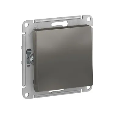 Выключатель 1-кл. СП AtlasDesign 10А IP20 (сх. 1) 10AX механизм сталь SE ATN000911